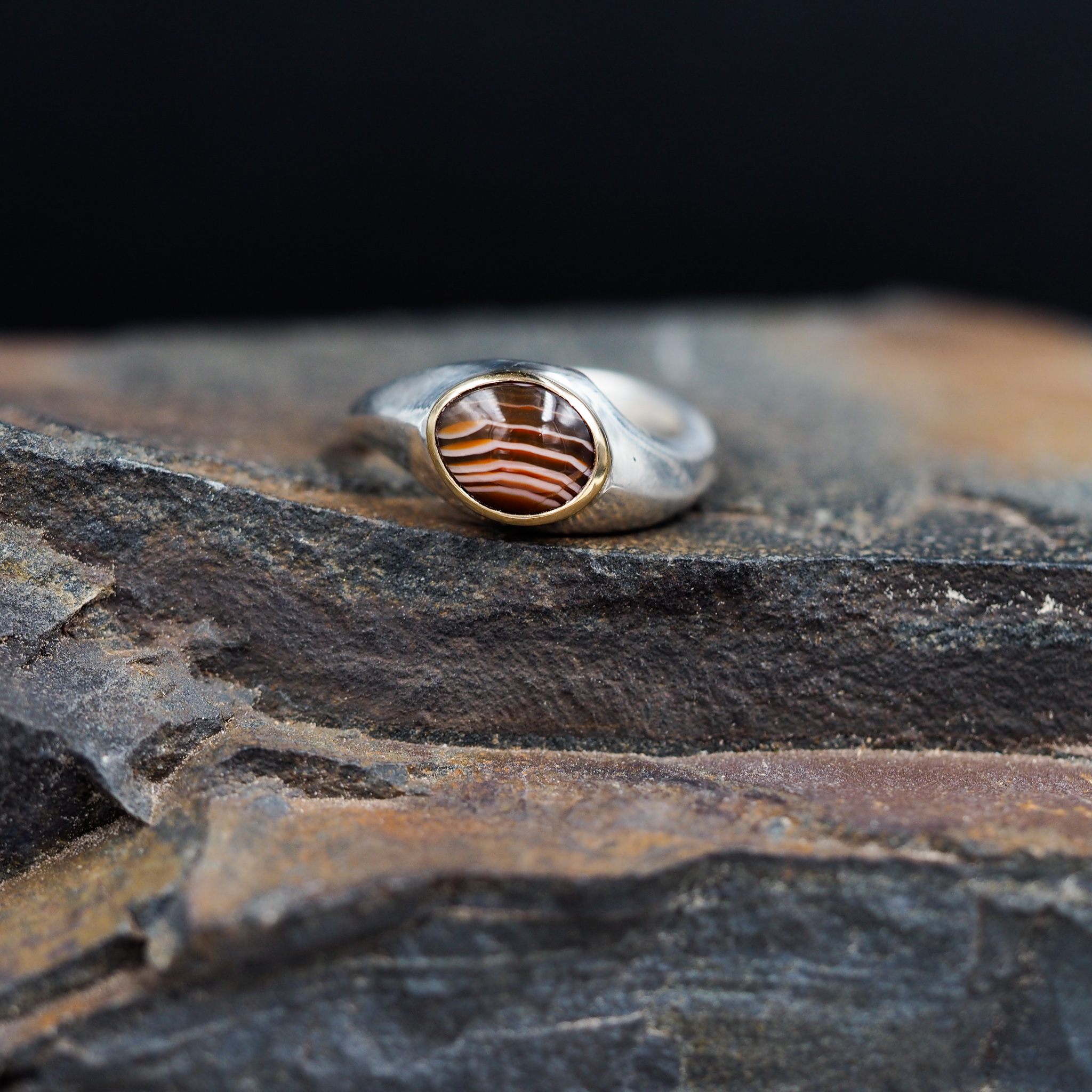 Lake Superior Gents Ring - Sterling